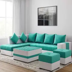 Sofa Green 8 Sitter