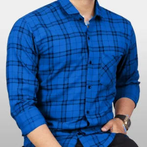Blue and Black Shirt