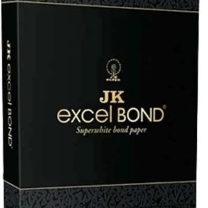 J K E x c e l Bond Paper, 100 GSM, White, A4 Size, 100 Sheets per Pack