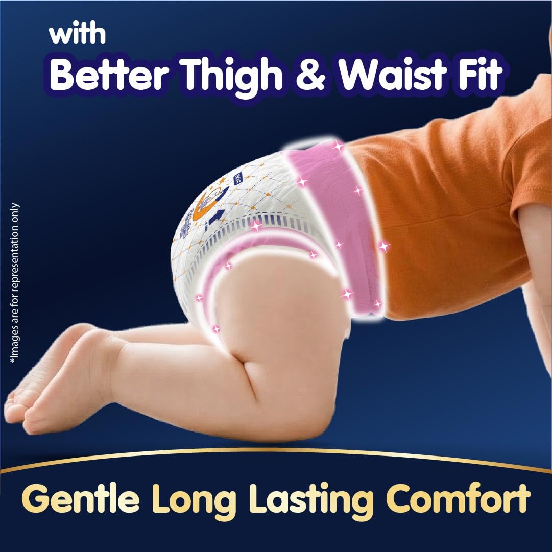 New Mamypoko Pants Premium All Night Absorb| Pant Style Baby Diapers Large Size(L), - Image 3