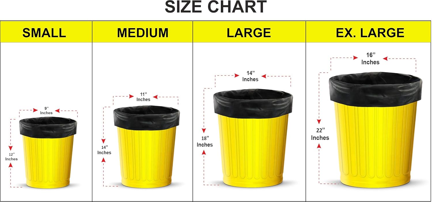 Shalimar Premium (Lavender Fragrance) Scented Garbage Bags | Medium 19 X 21 Inches | 120 Bags (30 Bags X 4 Rolls) | Dustbin Bag/Trash Bag | (Black) - Perforated Box for Easy Dispensing - Image 6