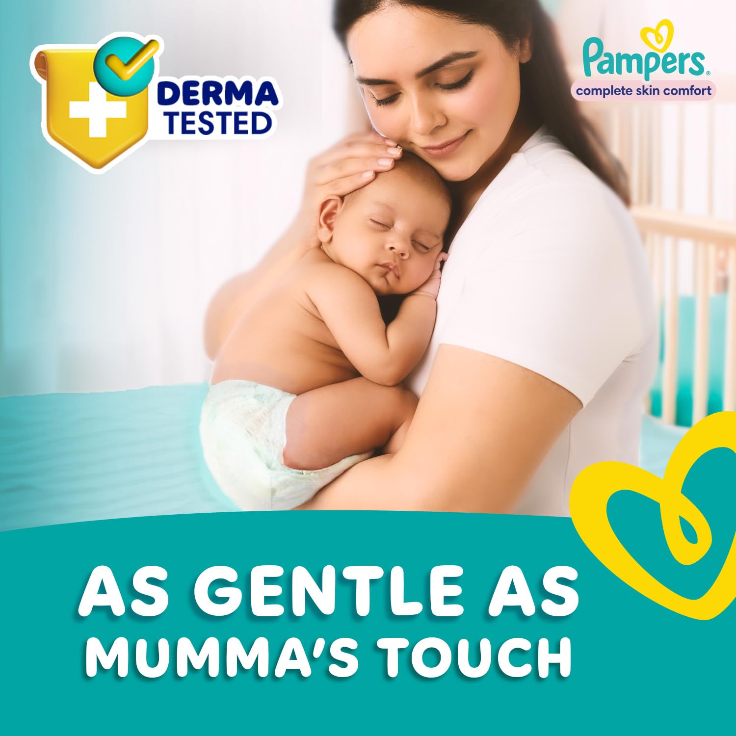 Pampers Complete Skin Comfort Pants, (XL) 56 Count, Anti-rash blanket, Lotion with Vitamin E & Aloe Vera, Extra Large size baby diapers, 12-17kg - Image 2