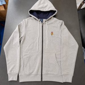 Premium Polo Style Fleece Zip-Up Hoodie Jacket