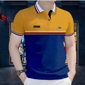 Premium Colorblock Polo T-Shirt – Stylish Half Sleeve