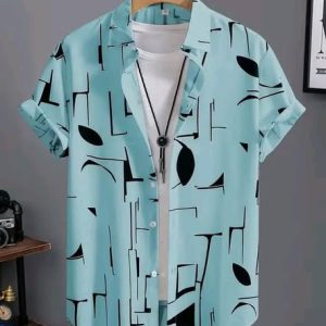 Premium Abstract Printed Half Sleeve Casual Shirt